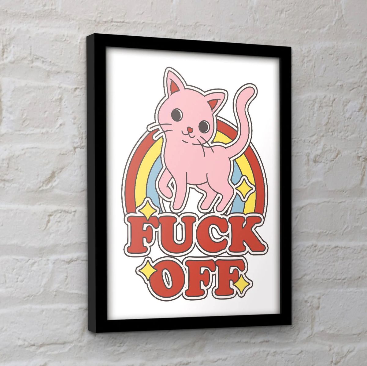 Fuck Off - Framed Art Print