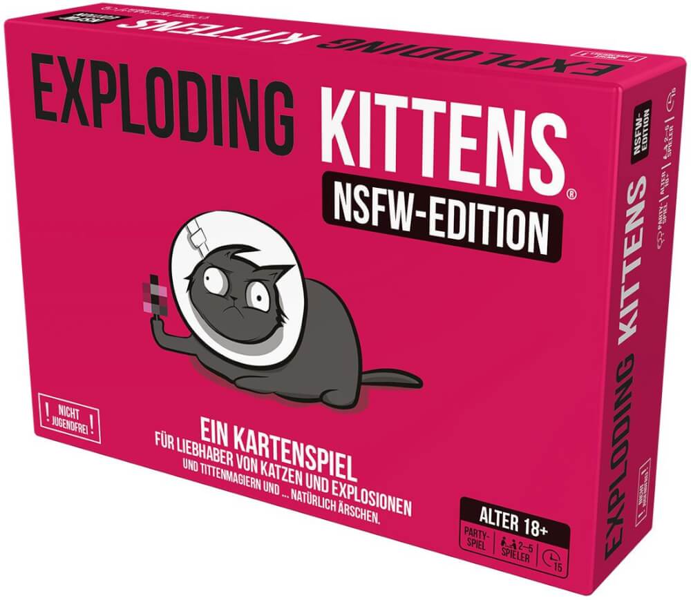 Exploding Kittens - NSFW Edition - Kartenspiel Deutsch