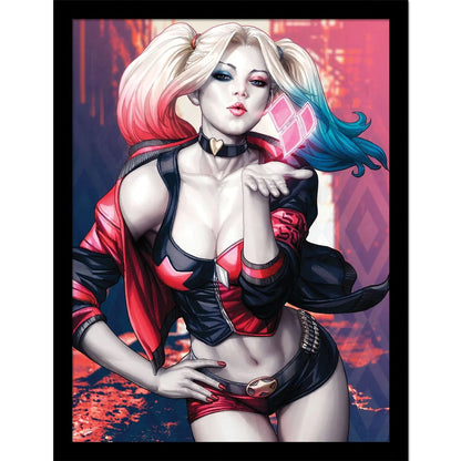 Batman - Harley Quinn Blow - Gerahmter Kunstdruck