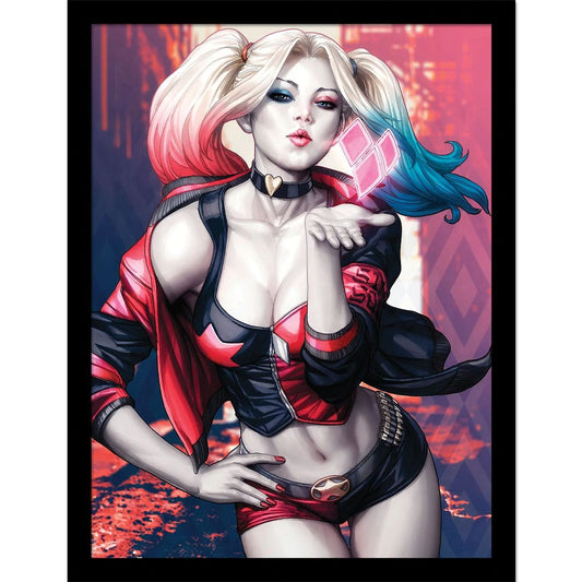 Batman - Harley Quinn Blow - Gerahmter Kunstdruck