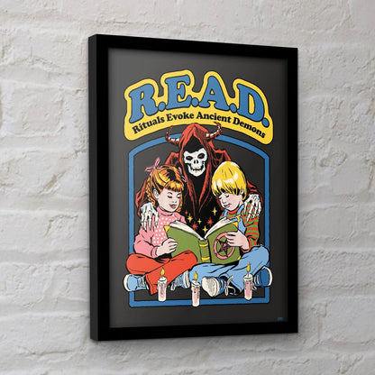 Steven Rhodes - READ - Framed Art Print