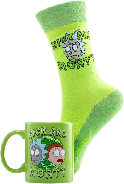 Rick and Morty - Portal - Mug and Sock Set