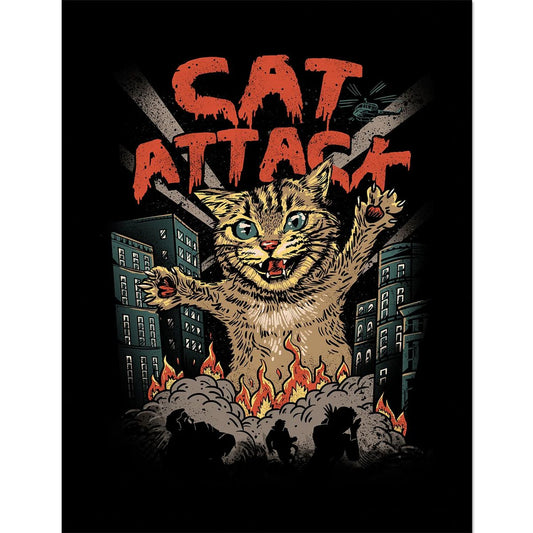 Vincent Trinidad - Cat Attack - Framed Art Print