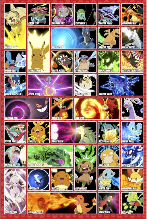Pokémon - Moves - Poster | yvolve Shop