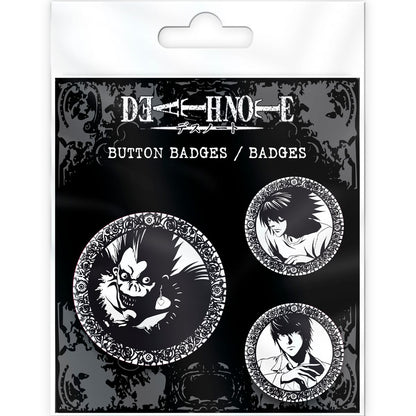 Death Note - Light, L &amp; Ryuk - Buttons