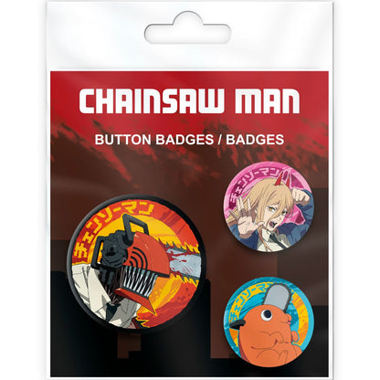 Chainsaw Man - Denji, Devil, Pochita - Buttons