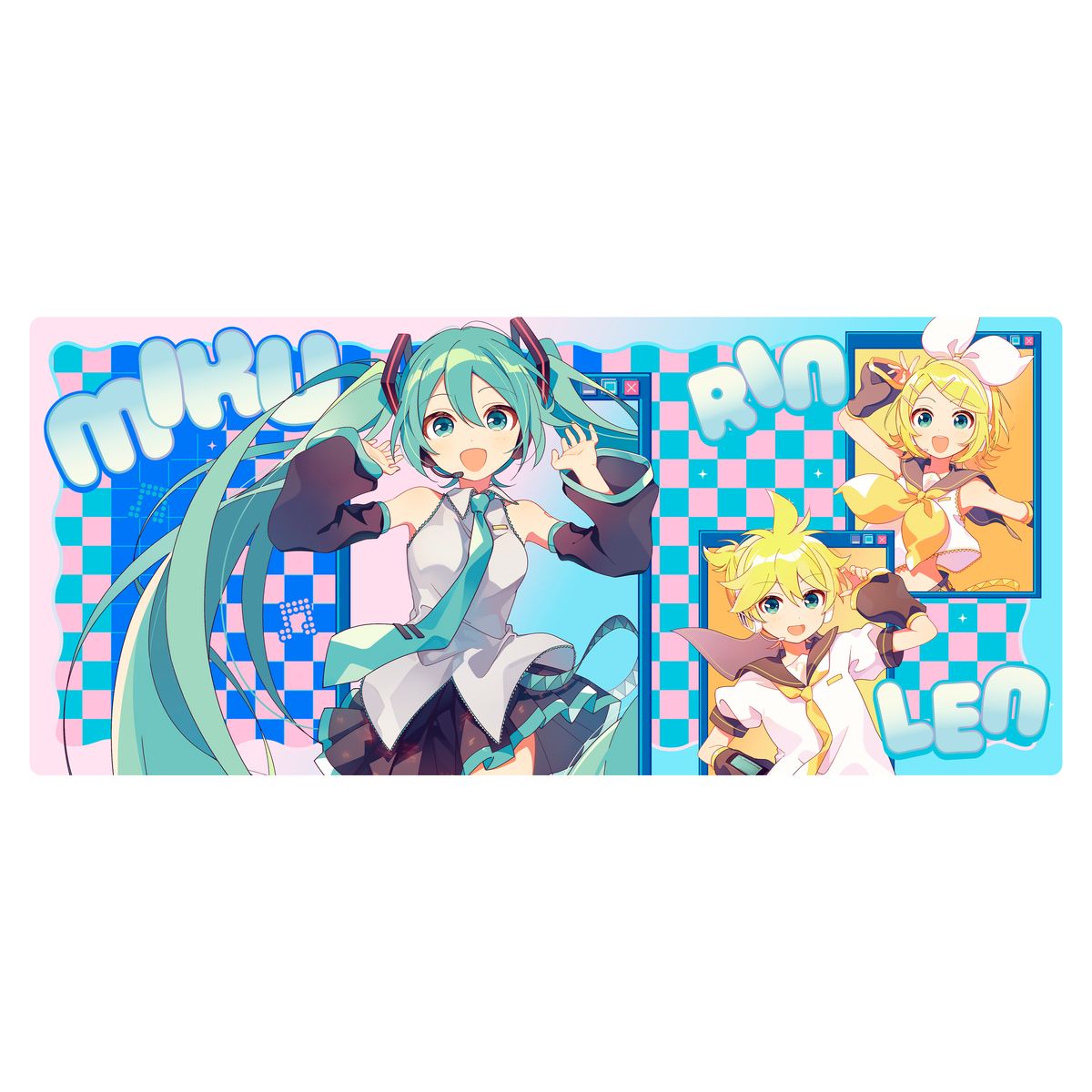 Hatsune Miku - Miku &amp; Friends - XXL mouse pad