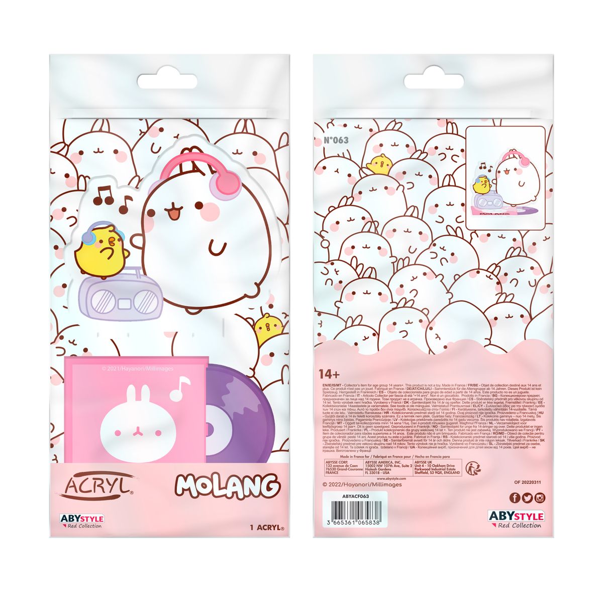 Molang - Music Fan - Acrylic Figure
