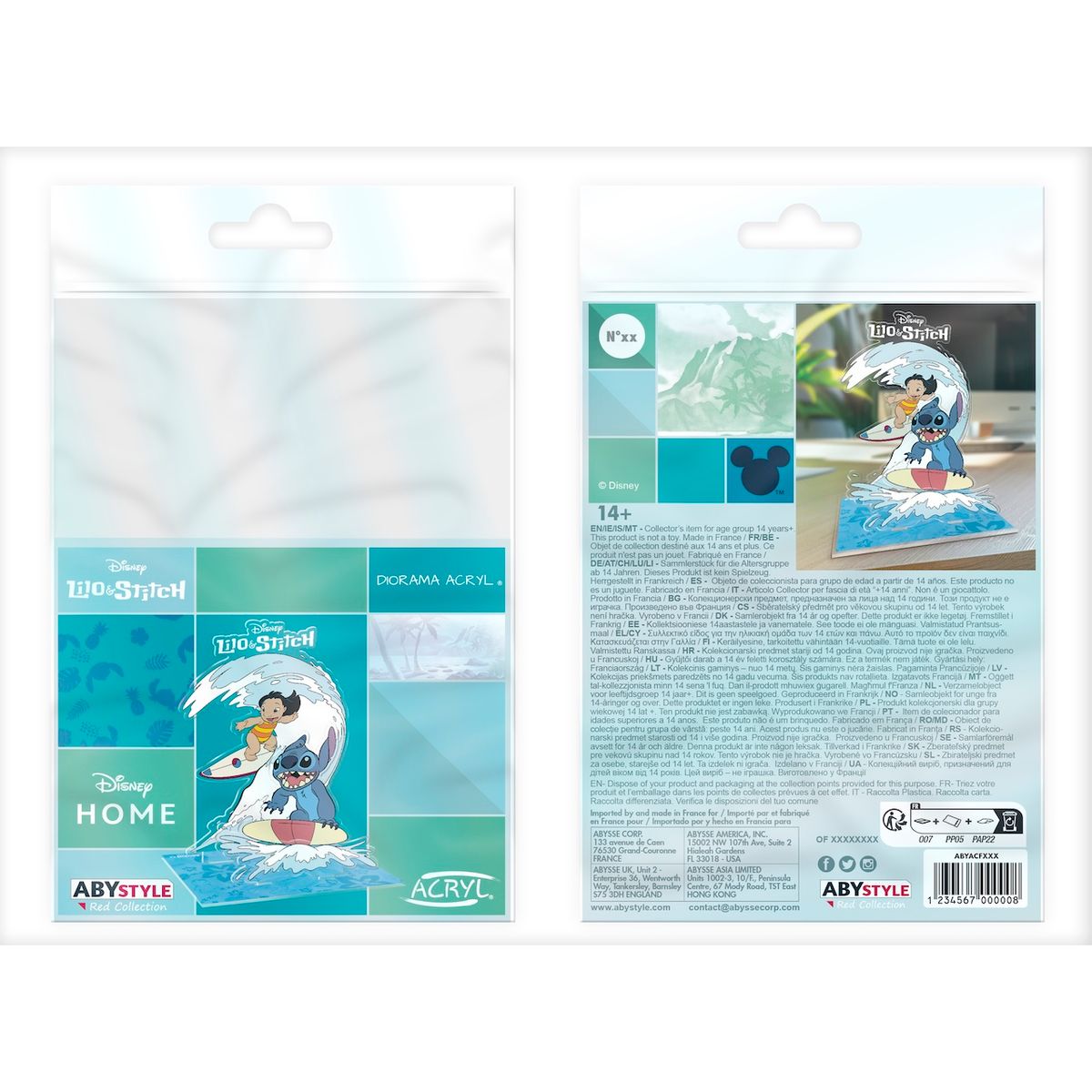 Lilo & Stitch - Surfin - Acryl Diorama