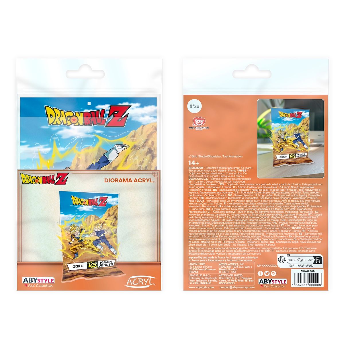 Dragon Ball - Goku vs Vegeta - Acrylic Diorama