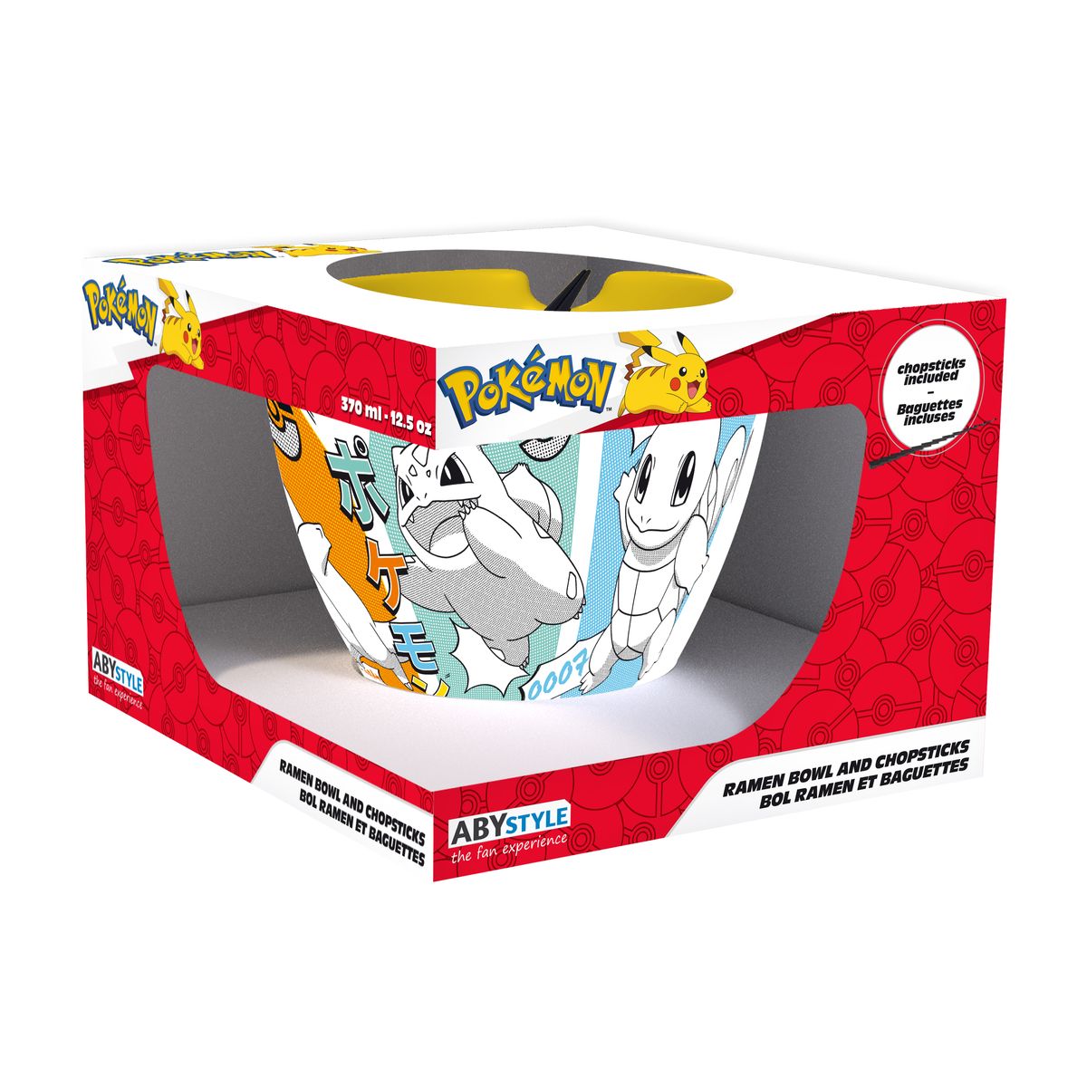 Pokémon - Starters Manga - Schale mit Essstäbchen