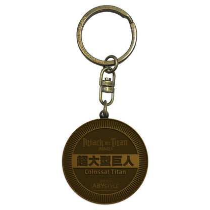 Attack on Titan - Colossal Titan Medallion - Schlüsselanhänger