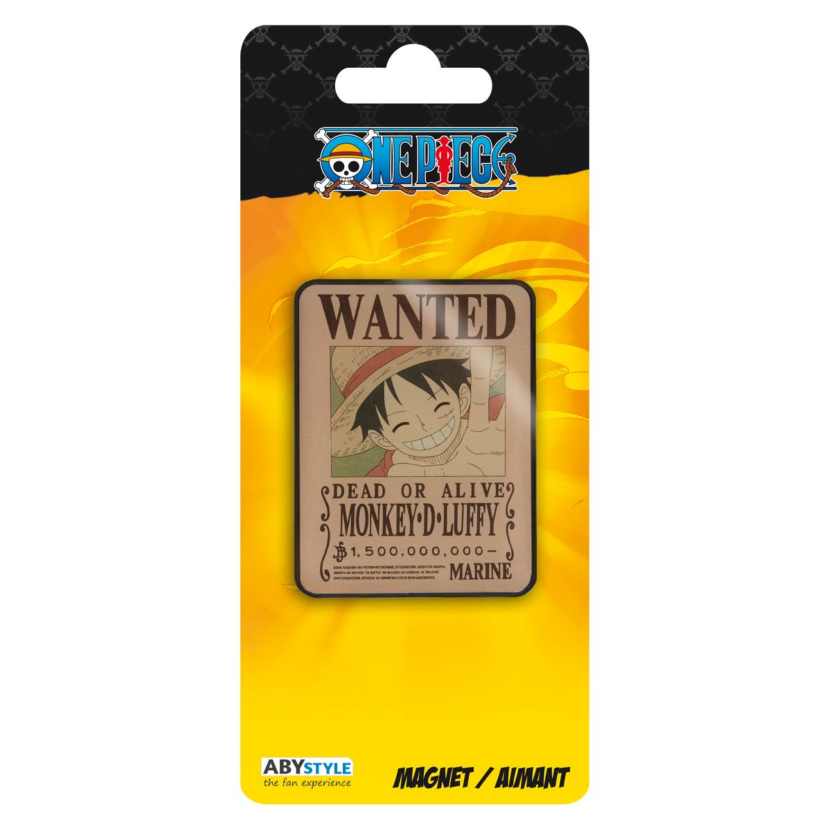 One Piece - Wanted Luffy - Magnet