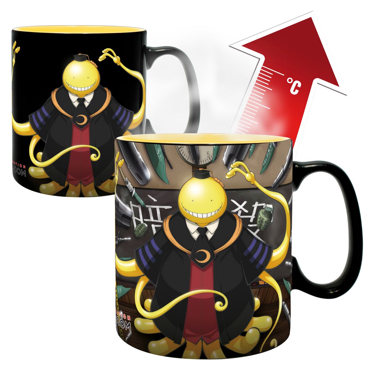 Assassination Classroom - Koro attacked - XXL color changing mug