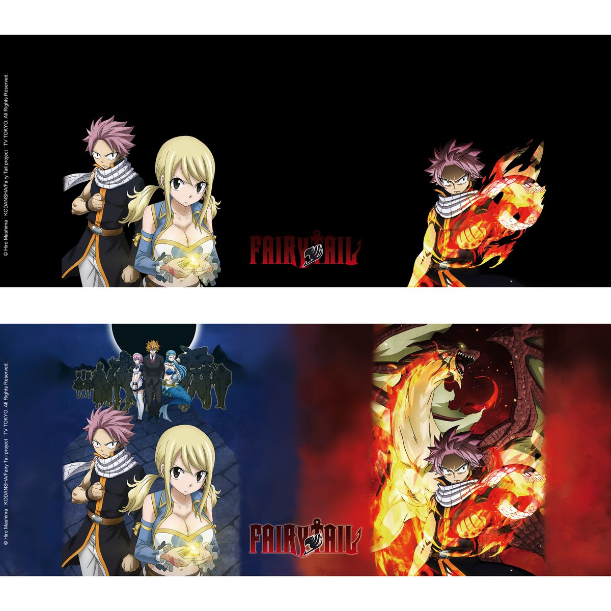 Fairy Tail - Natsu &amp; Lucy - XXL color changing mug