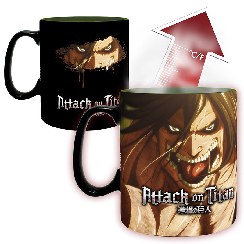 Attack on Titan - Titan Eren - XXL-Farbwechsel-Tasse