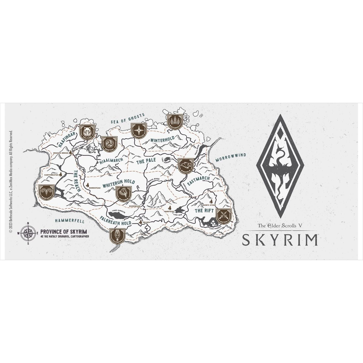 Skyrim - Map - Tasse | yvolve Shop