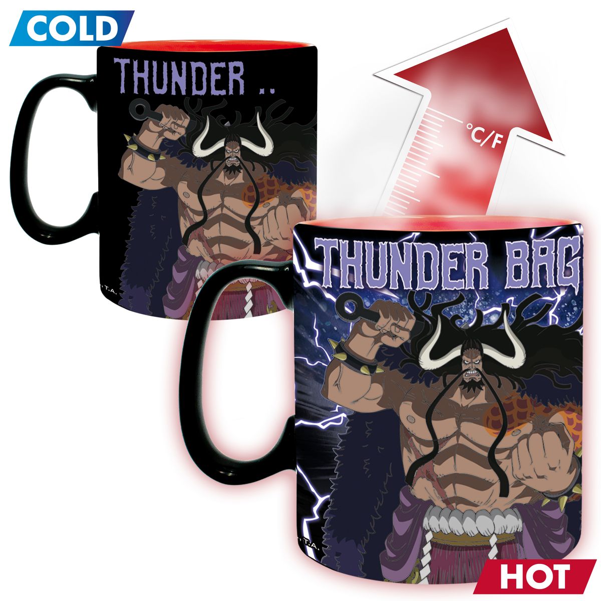 One Piece - Luffy vs Kaidou - XXL-Farbwechsel-Tasse