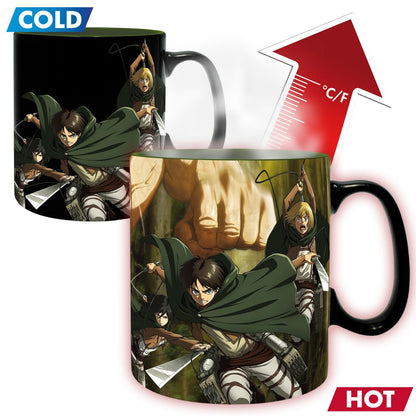 Attack on Titan - Titan Eren - XXL-Farbwechsel-Tasse