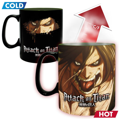 Attack on Titan - Titan Eren - XXL-Farbwechsel-Tasse