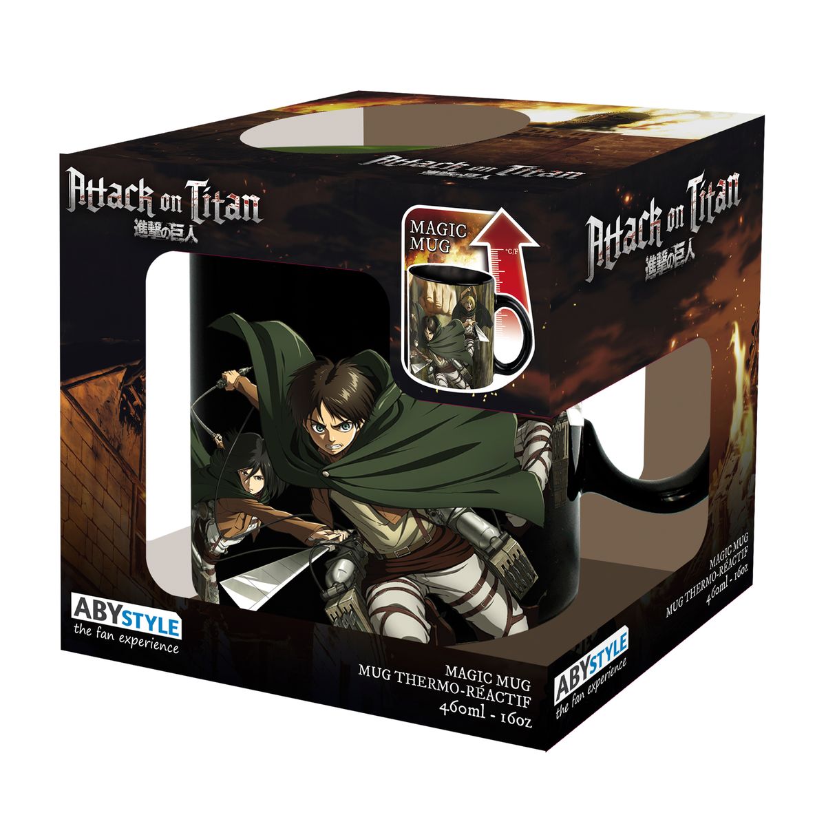 Attack on Titan - Titan Eren - XXL-Farbwechsel-Tasse