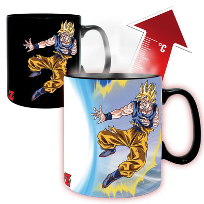 Dragon Ball - Goku vs Buu - XXL Farbwechsel-Tasse