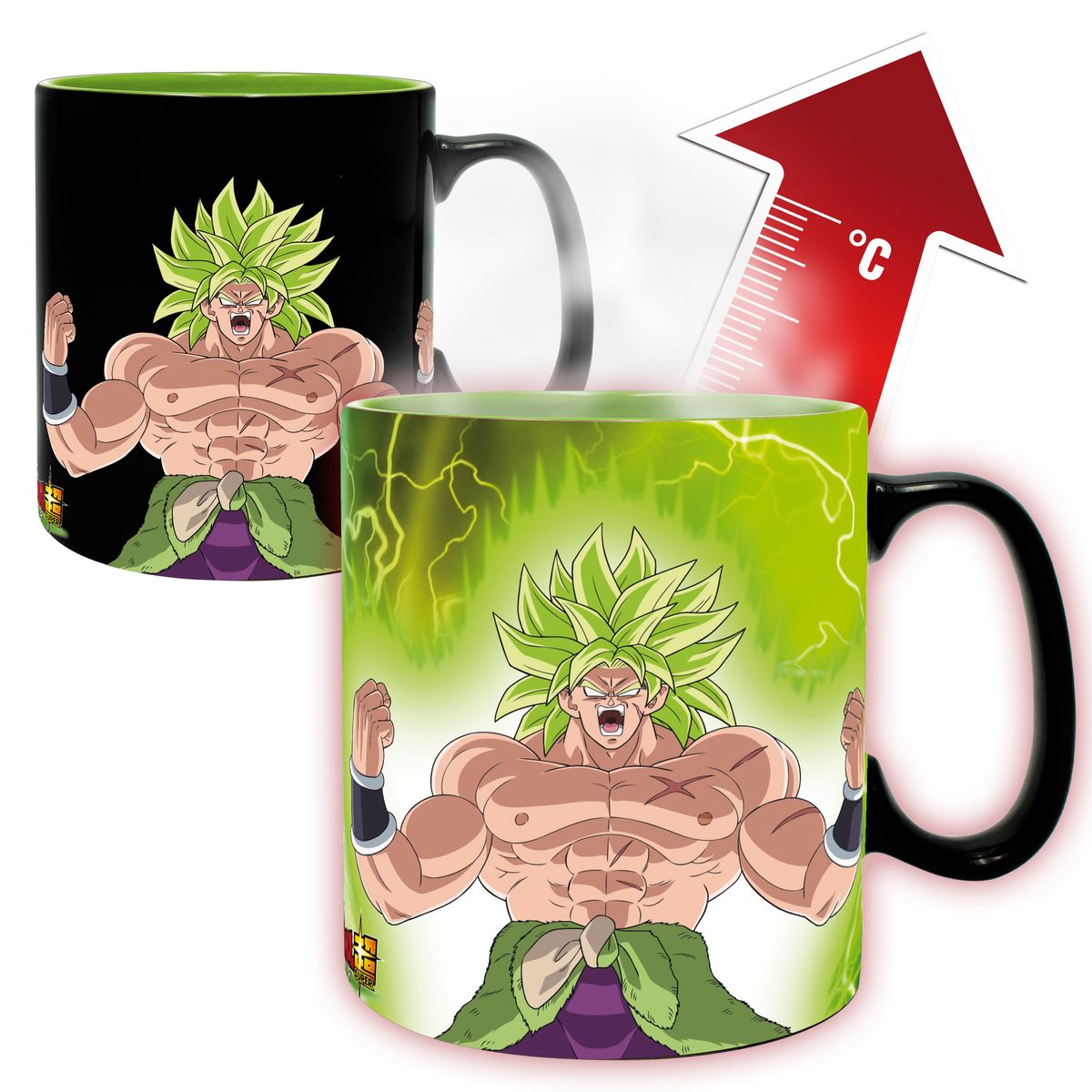 Dragon Ball - Broly vs. Gogeta - XXL-Farbwechsel-Tasse