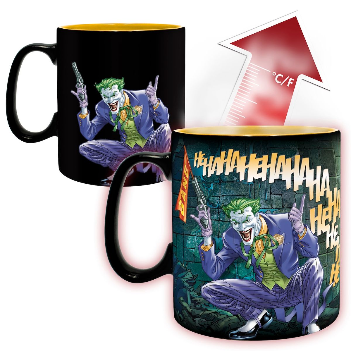 Batman - Batman & Joker - XXL-Farbwechsel-Tasse