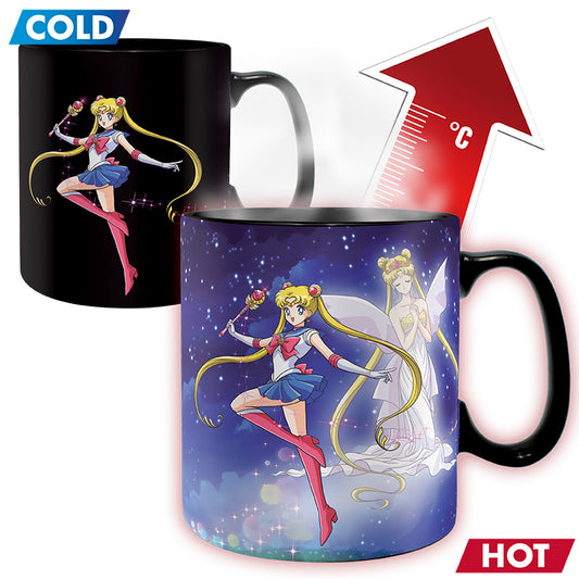 Sailor Moon - Sailor & Chibi - XXL Farbwechsel-Tasse