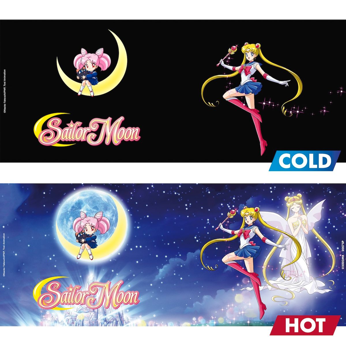 Sailor Moon - Sailor & Chibi - XXL Farbwechsel-Tasse