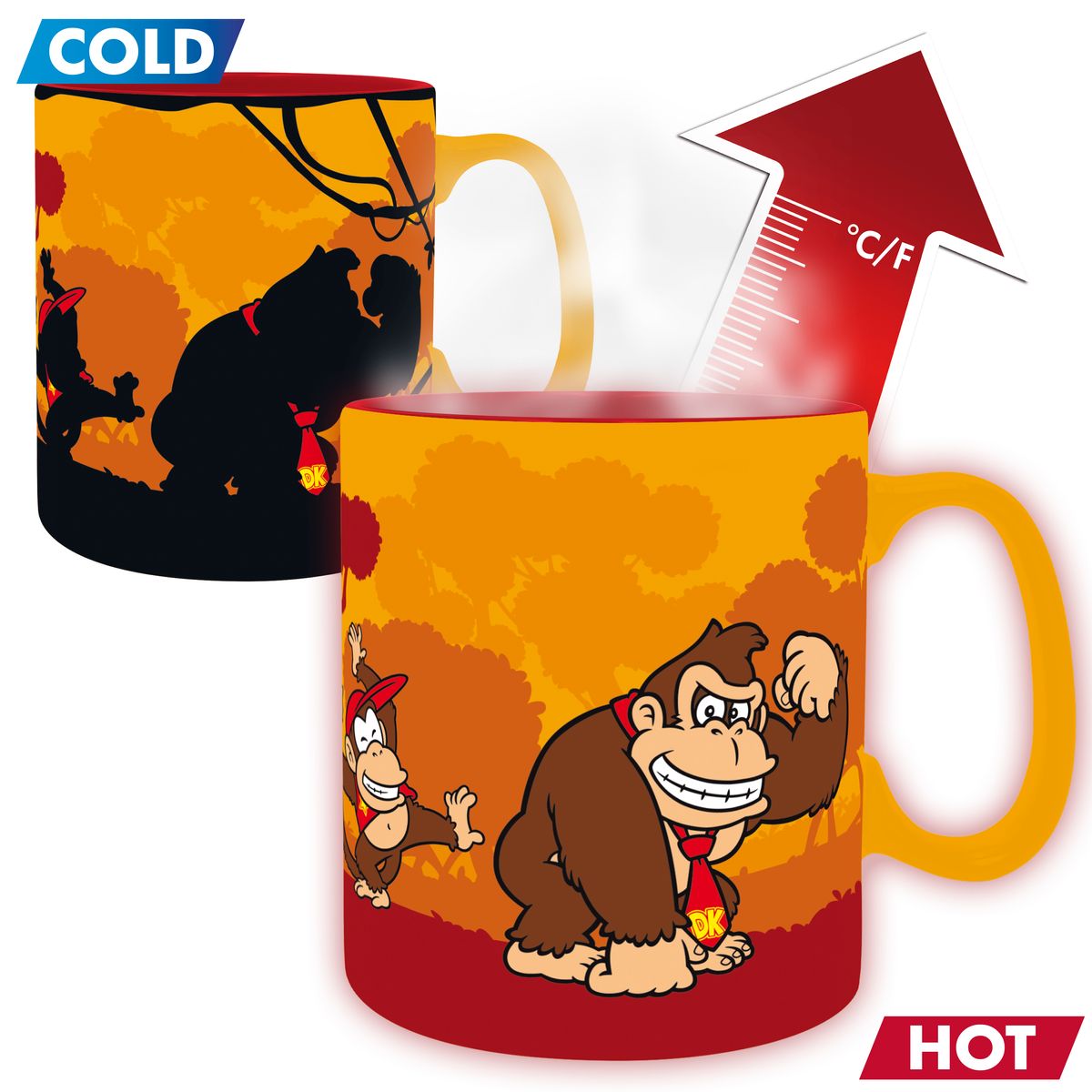 Nintendo - Donkey Kong - XXL Farbwechsel-Tasse