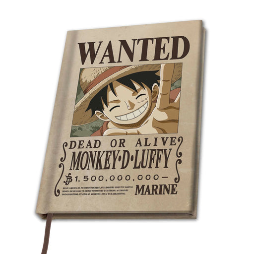 One Piece - Wanted Luffy - Notizbuch | yvolve Shop