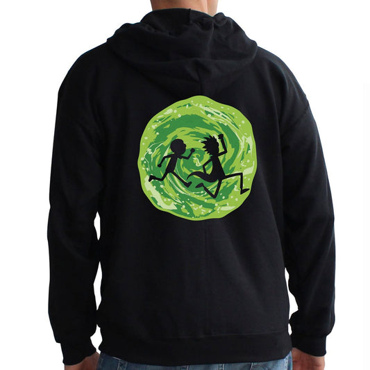 Rick and Morty - Portal - zip hoodie