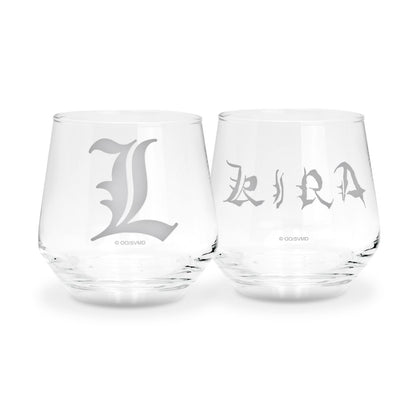 Death Note - Kira & L - 2er-Set - Gläser