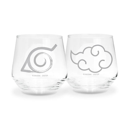 Naruto - Konoha &amp; Akatsuki - Set of 2 - Glasses