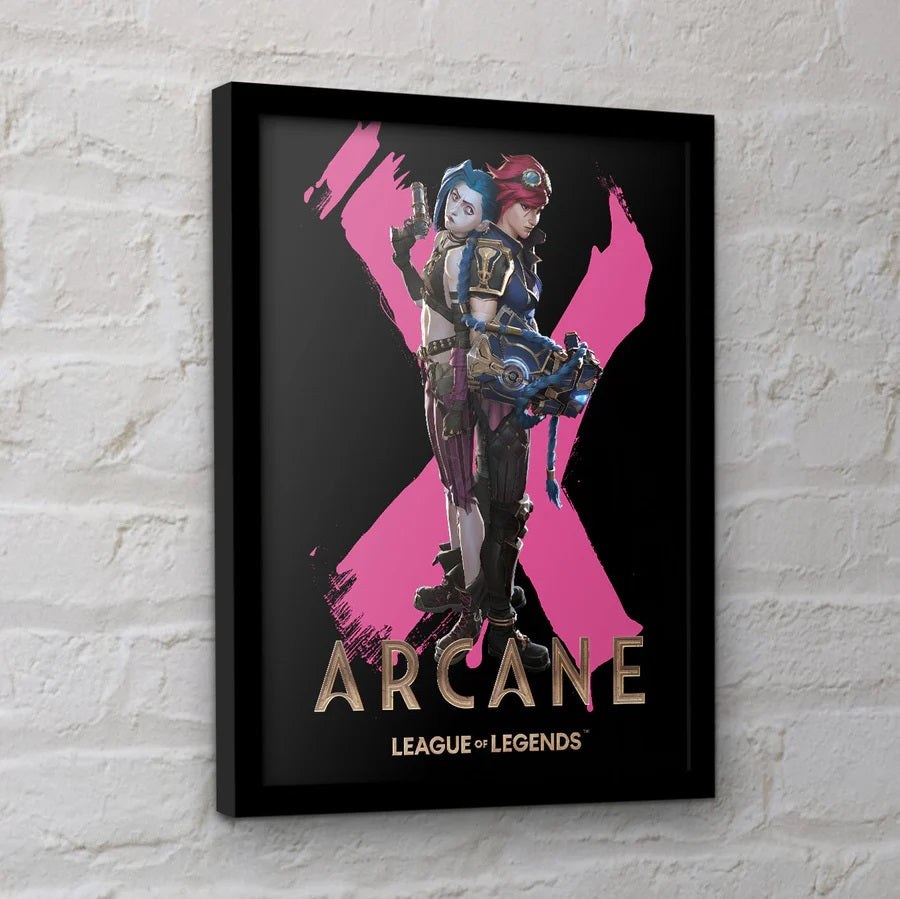 League of Legends - Arcane Duo - Gerahmter Kunstdruck