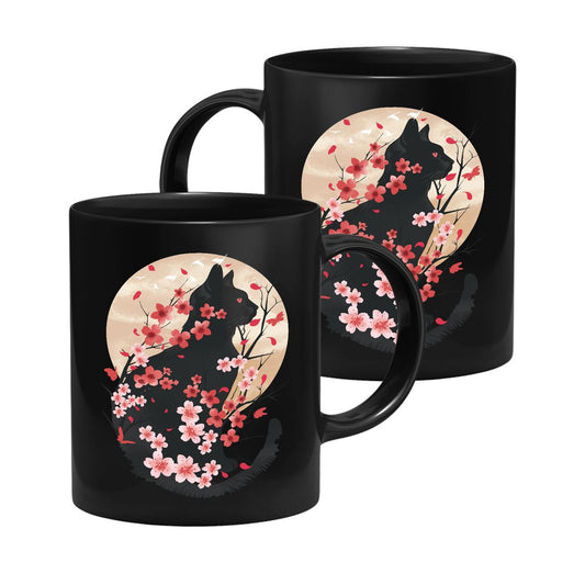 Dan Fajardo - Cat Cherry Blossom - Tasse