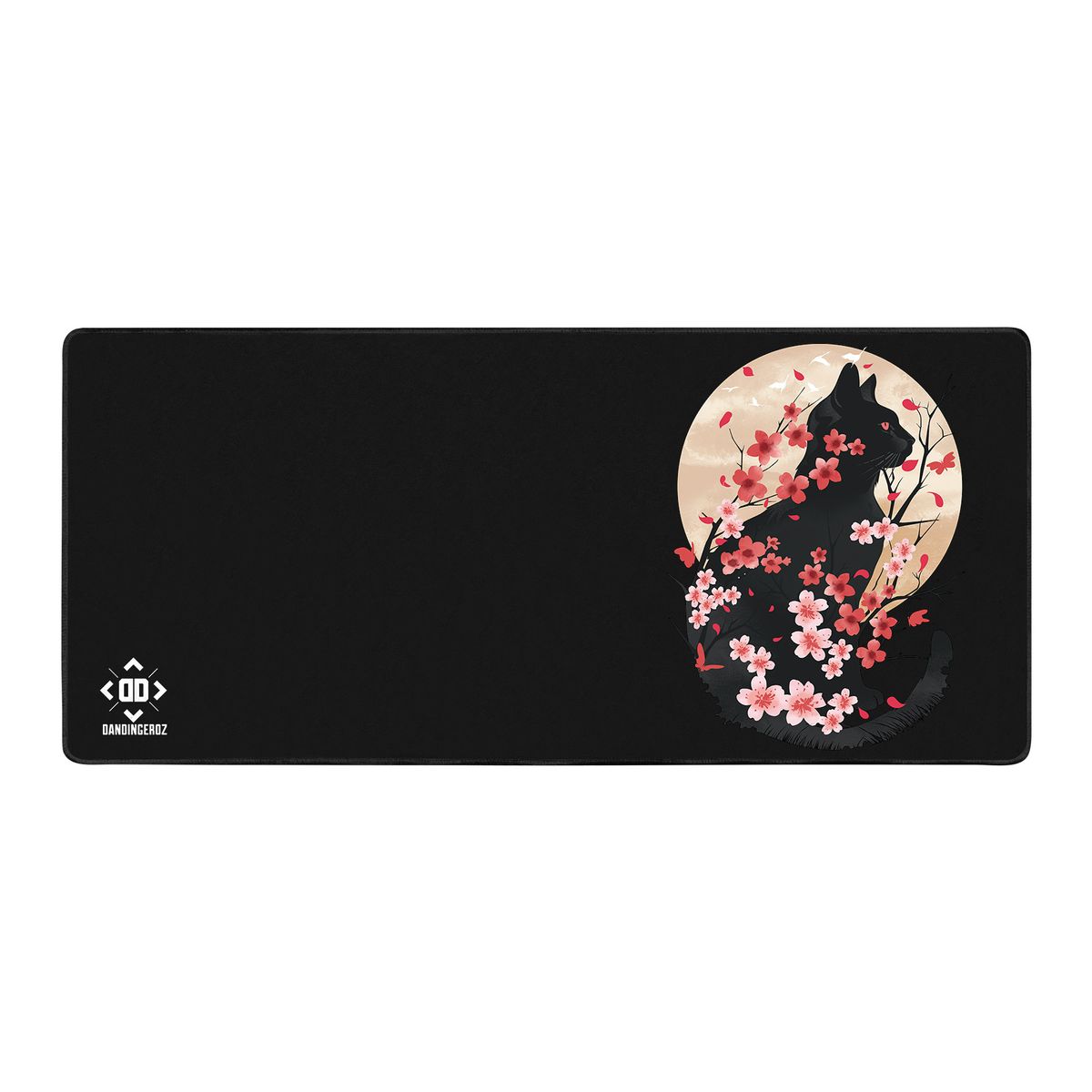 Dan Fajardo - Cat Cherry Blossom - XXL-Mauspad