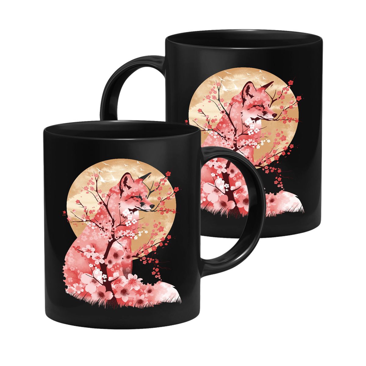 Dan Fajardo - Fox Cherry Blossoms - Tasse