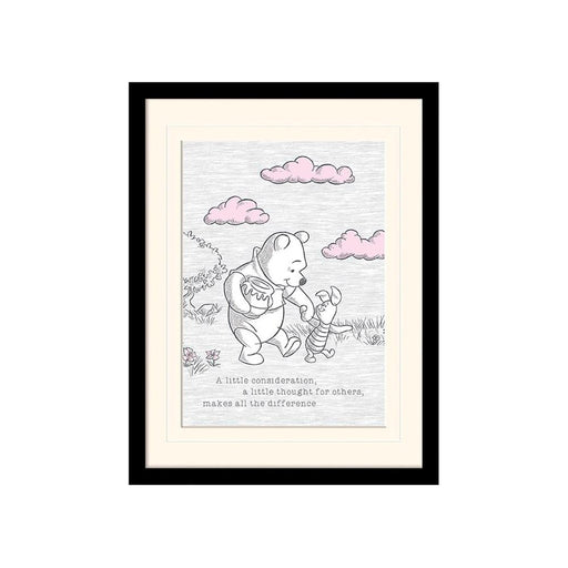 Winnie Puuh - A Little Consideration small - Gerahmter Kunstdruck | yvolve Shop