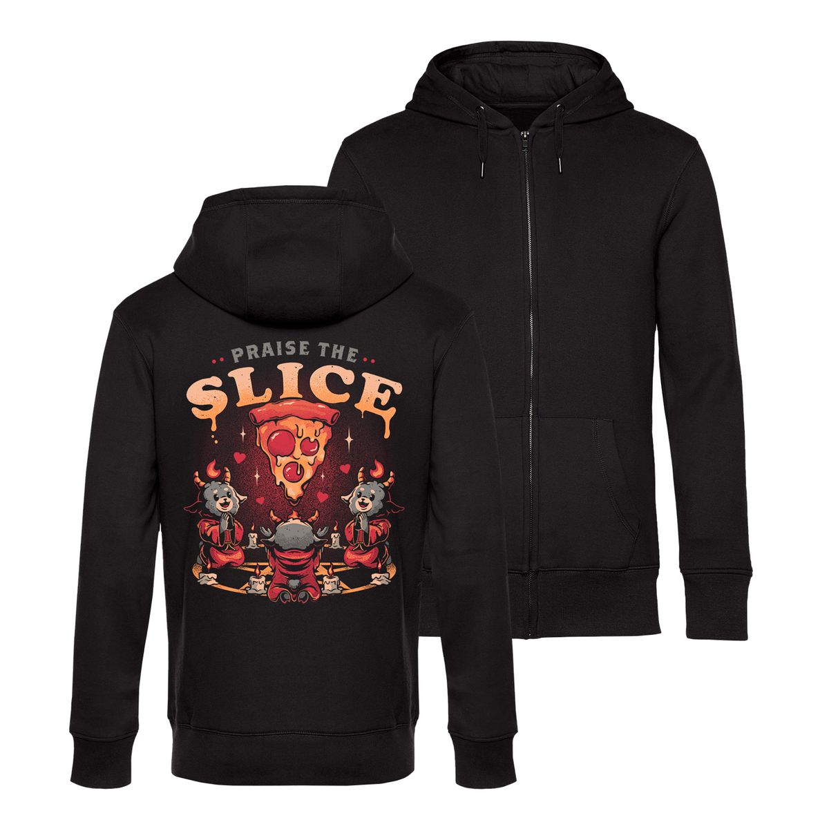 Eduardo Ely - Praise the Slice - Zip-Hoodie