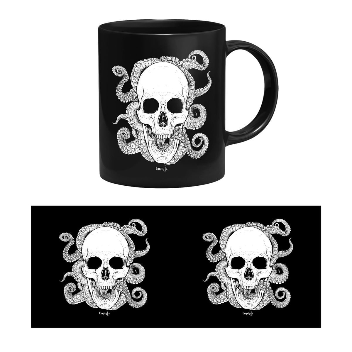 empty_i.s - Tentacle Skull - Tasse