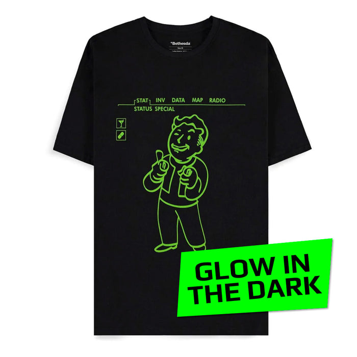 Fallout - Charisma +10 - T-Shirt | leuchtet im Dunkeln