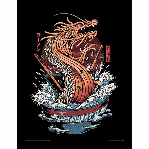 Ilustrata - Dragon Ramen - Gerahmter Kunstdruck | yvolve Shop