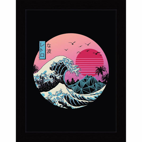 Vincent Trinidad - The Great Retro Wave - Gerahmter Kunstdruck