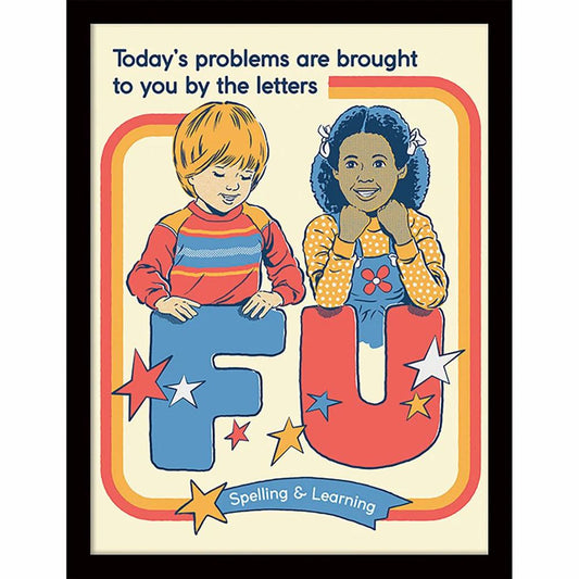Steven Rhodes - Today's Problem - Framed Art Print