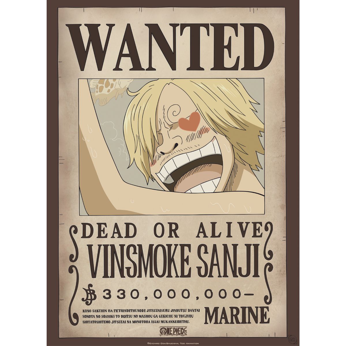 One Piece - Wanted Zoro &amp; Sanji - 2 poster set