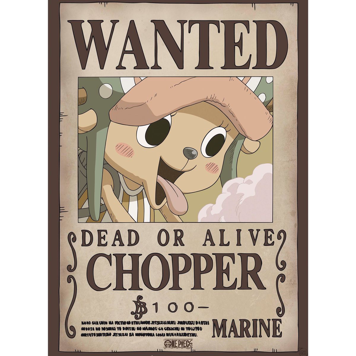 One Piece - Wanted Chopper & Brook - 2 poster set – yvolve Shop