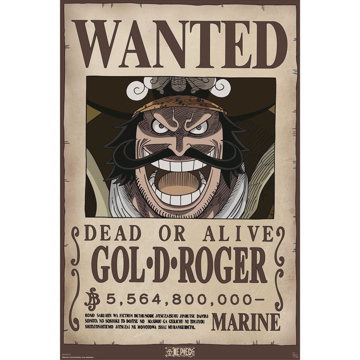 One Piece - Wanted Gol .D. Roger - Poster