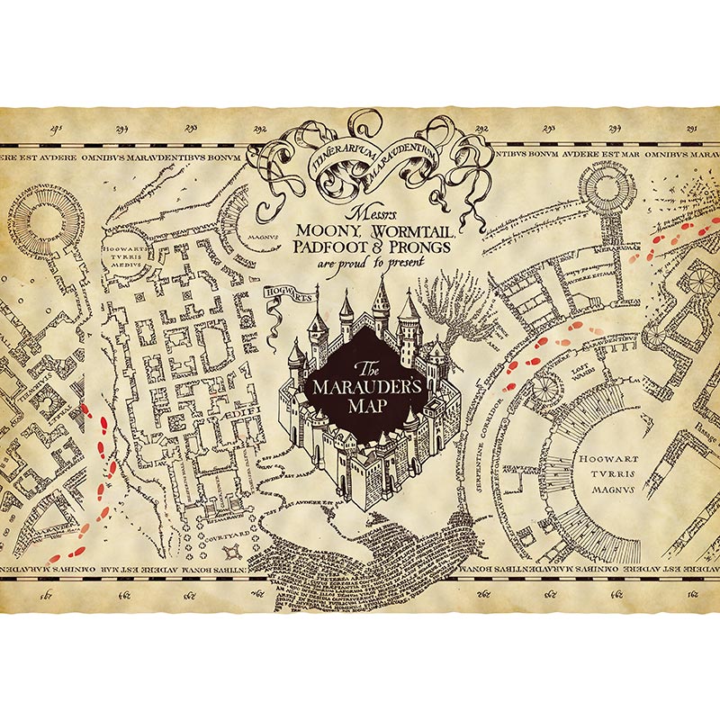 Harry Potter - Marauder's Map - parchment poster – yvolve Shop